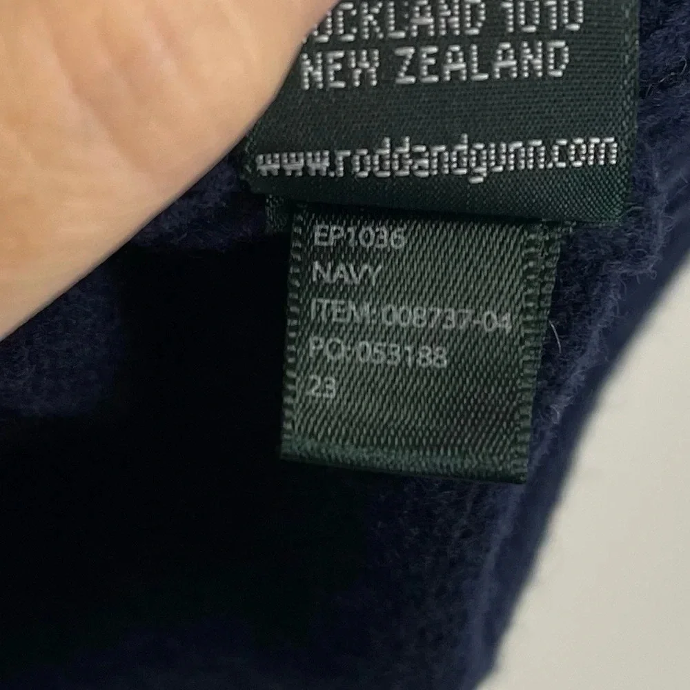 NEW Rodd & Gunn Wool Sweater Mens 2XL Navy Blue Pullover Quarter Zip NWOT
